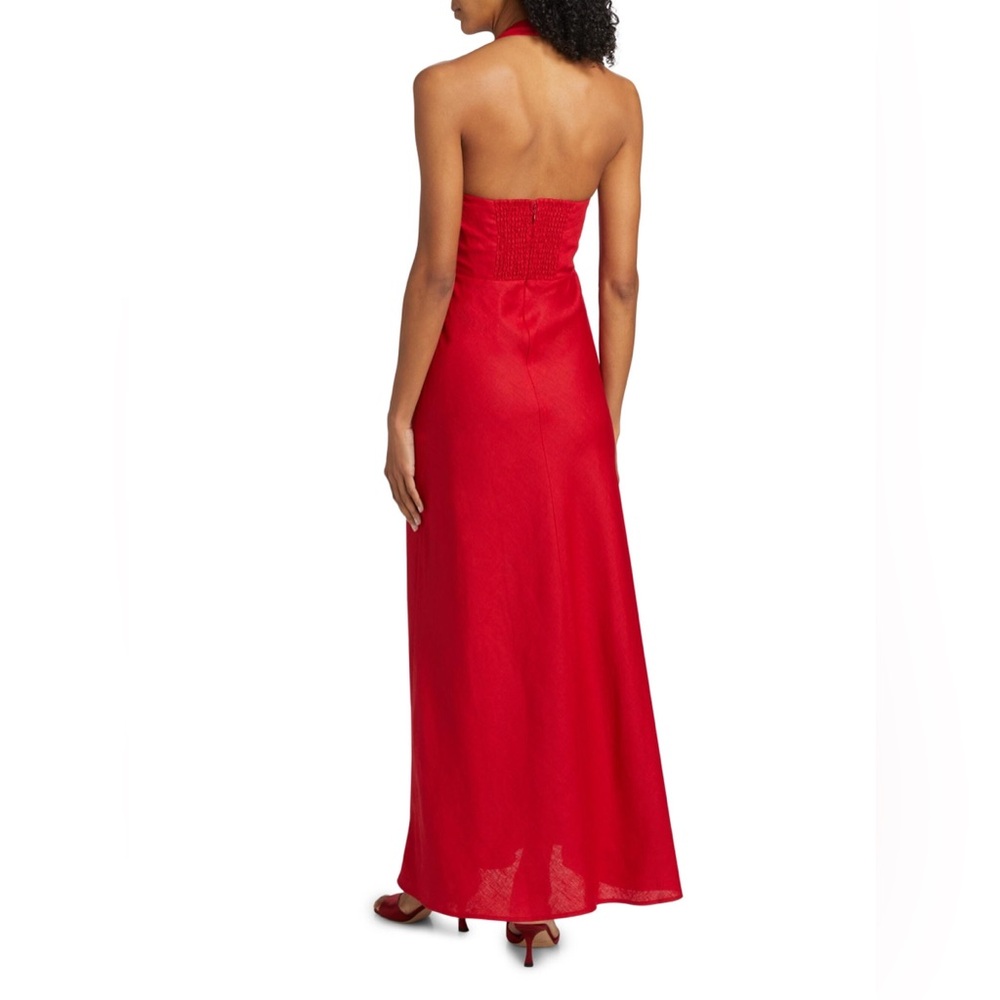 Reformation Red Halter Maxi Dress - Picture 8 of 11